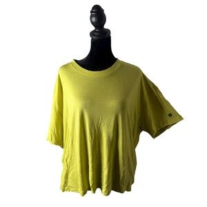 Allbirds Relaxed Fit Tee Women Size L Green Casual Minimalist‎ Short Sleeve Top